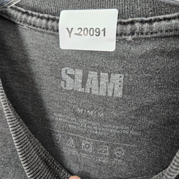 Slam Men Shirt Medium Gray Lamelo Ball Graphic Crew Neck Short Sleeve Tee - Picture 10 of 10